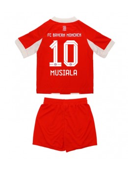 Billige Bayern Munich Jamal Musiala #10 Hjemmedraktsett Barn 2025-26 Kortermet (+ Korte bukser)